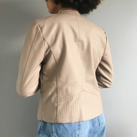 Amaryllis vegan Leather Moto Jacket - Picture 2 of 6